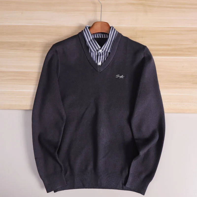 Busin Casual Spliced Knitted Sweater for Men Autumn Winter Light Weight Fake Two-Piece Sle Long Sve irt Collar
Busin Casual Spliced Knitted Sweater for Men Autumn Winter Light Weight Fake Two-Piece Sle Long Sve irt Collar