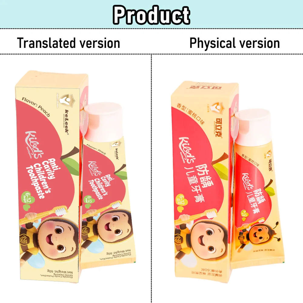 KeLeek Anti-Cavity Kids Toothpaste 60g Peach Flavor Children's Oral Care Anti-Caries Teeth Protection Gentle Cleaning
KeLeek Anti-Cavity Kids Toothpaste 60g Peach Flavor Children's Oral Care Anti-Caries Teeth Protection Gentle Cleaning