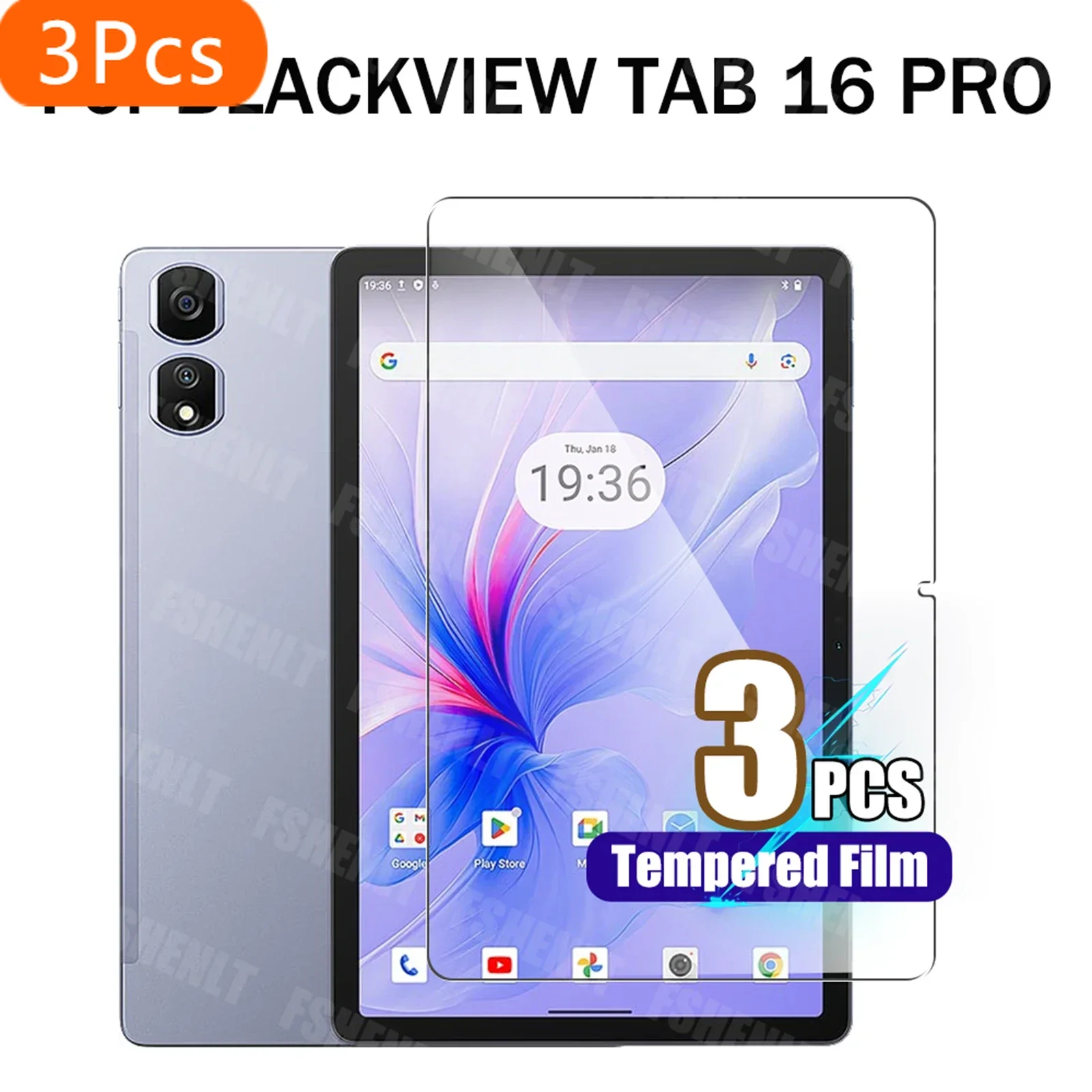 3 шт. для Blackview Tab 16 Pro (11 дюймов) 2024 Защитная пленка для экрана HD Прозрачная пленка из закаленного стекла с твердостью 9H для Blackview Tab 16 Pro
3 шт. для Blackview Tab 16 Pro (11 дюймов) 2024 Защитная пленка для экрана HD Прозрачная пленка из закаленного стекла с твердостью 9H для Blackview Tab 16 Pro