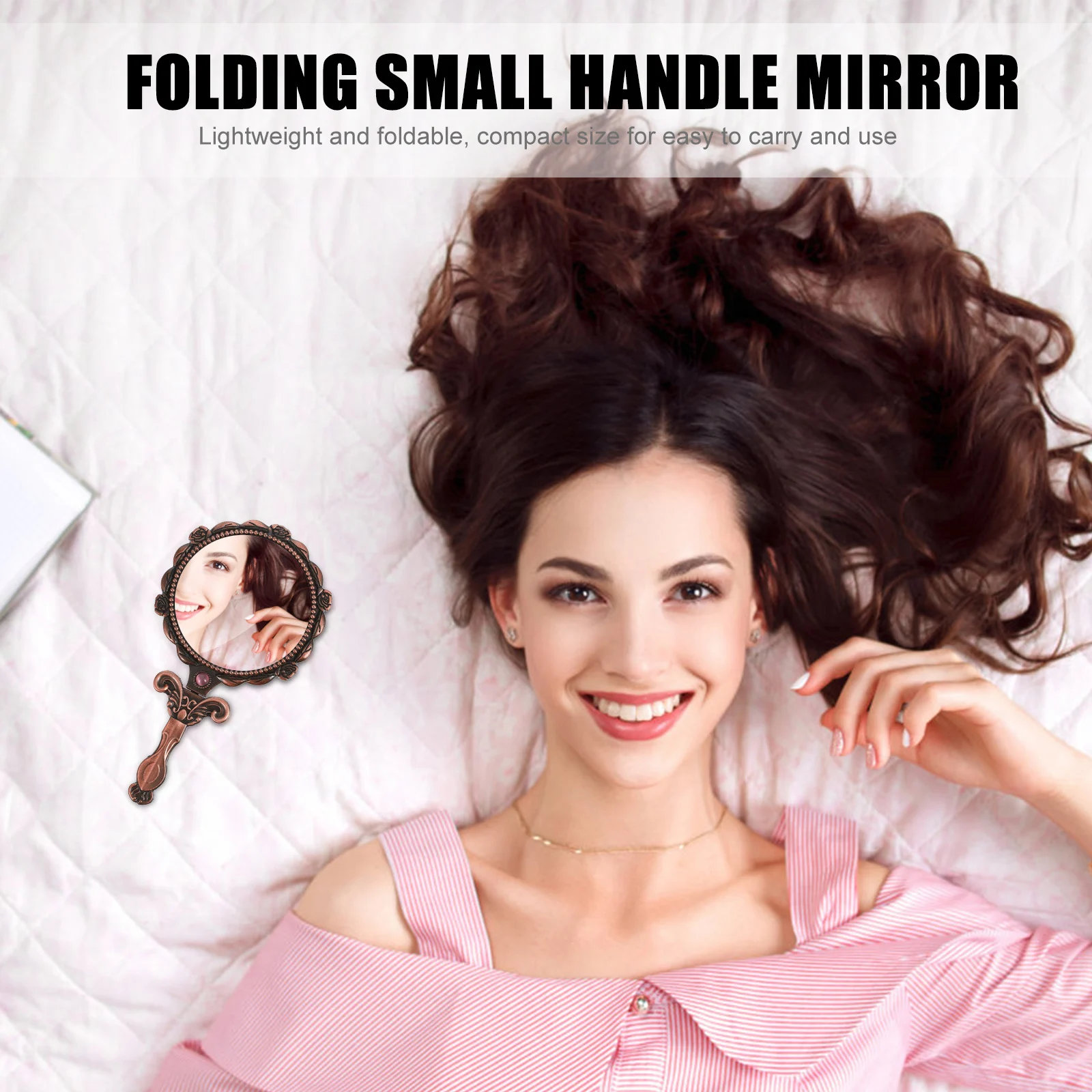 Retro Foldable Makeup Mirror Mini Portable Mirror Handheld for Travel Business Trip Outdoor Use Makeup Tool
Retro Foldable Makeup Mirror Mini Portable Mirror Handheld for Travel Business Trip Outdoor Use Makeup Tool