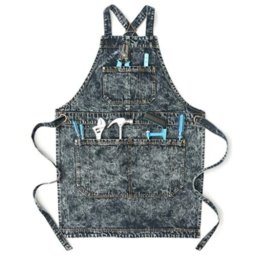Cotton Work Apron with Pockets for Women and Men Cross Straps and Adjustable S to XXXL 2 Size
Cotton Work Apron with Pockets for Women and Men Cross Straps and Adjustable S to XXXL 2 Size