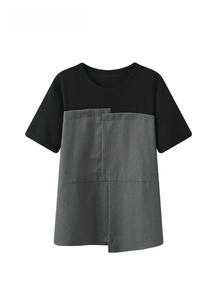 plus Size round Neck Short Sleeve T-Shirt Women's Casual Age-defying Asymmetrical Top Trendy Summer New Style plus Size Sister
plus Size round Neck Short Sleeve T-Shirt Women's Casual Age-defying Asymmetrical Top Trendy Summer New Style plus Size Sister