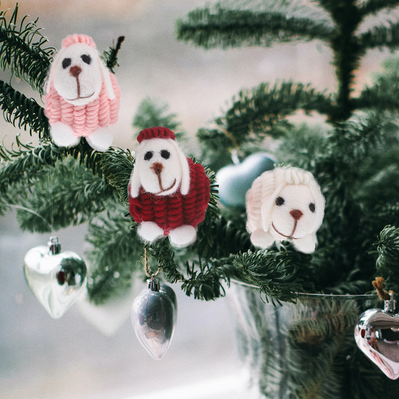4 Pcs Christmas Tree Ornament Felt Sheep Ornaments Hanging Pendant Decoration Decorate
4 Pcs Christmas Tree Ornament Felt Sheep Ornaments Hanging Pendant Decoration Decorate