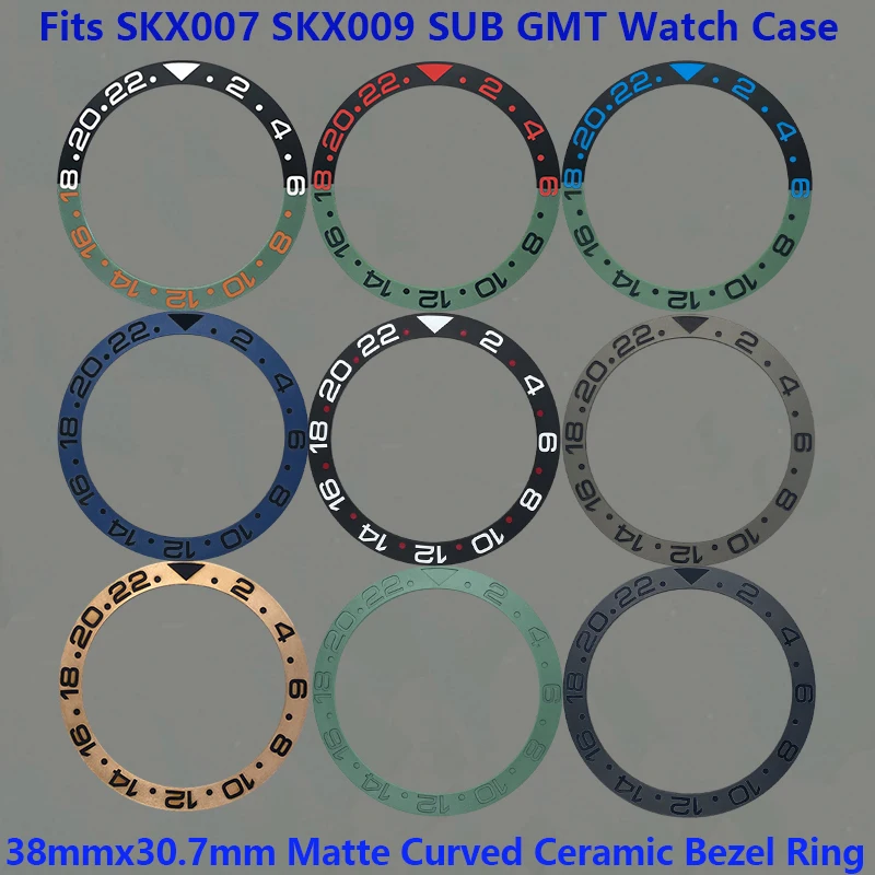 38mmx30.7mm Matte Ceramic For 40mm SUB GMT SKX007 Watch Curved Bezel Insert Ring Fits NH35 NH36 GMT Diving Men Watch Accessories
38mmx30.7mm Matte Ceramic For 40mm SUB GMT SKX007 Watch Curved Bezel Insert Ring Fits NH35 NH36 GMT Diving Men Watch Accessories