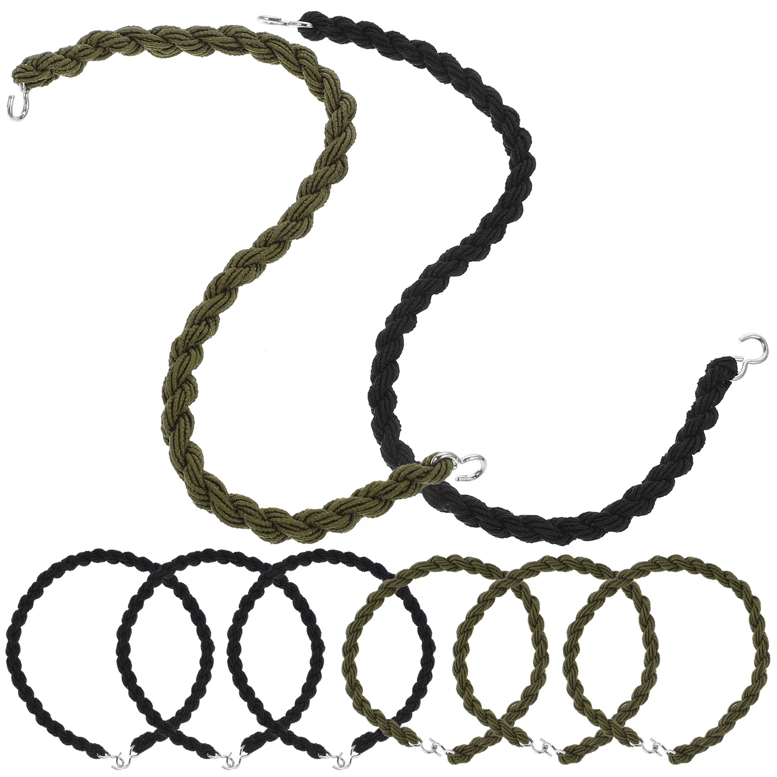 8 Pcs Black Green Boot Bands Elastic Leggings Ropes Outdoor Straps Polyester Yarn Metal Hooks Portable Blousing Shoe Fixing
8 Pcs Black Green Boot Bands Elastic Leggings Ropes Outdoor Straps Polyester Yarn Metal Hooks Portable Blousing Shoe Fixing