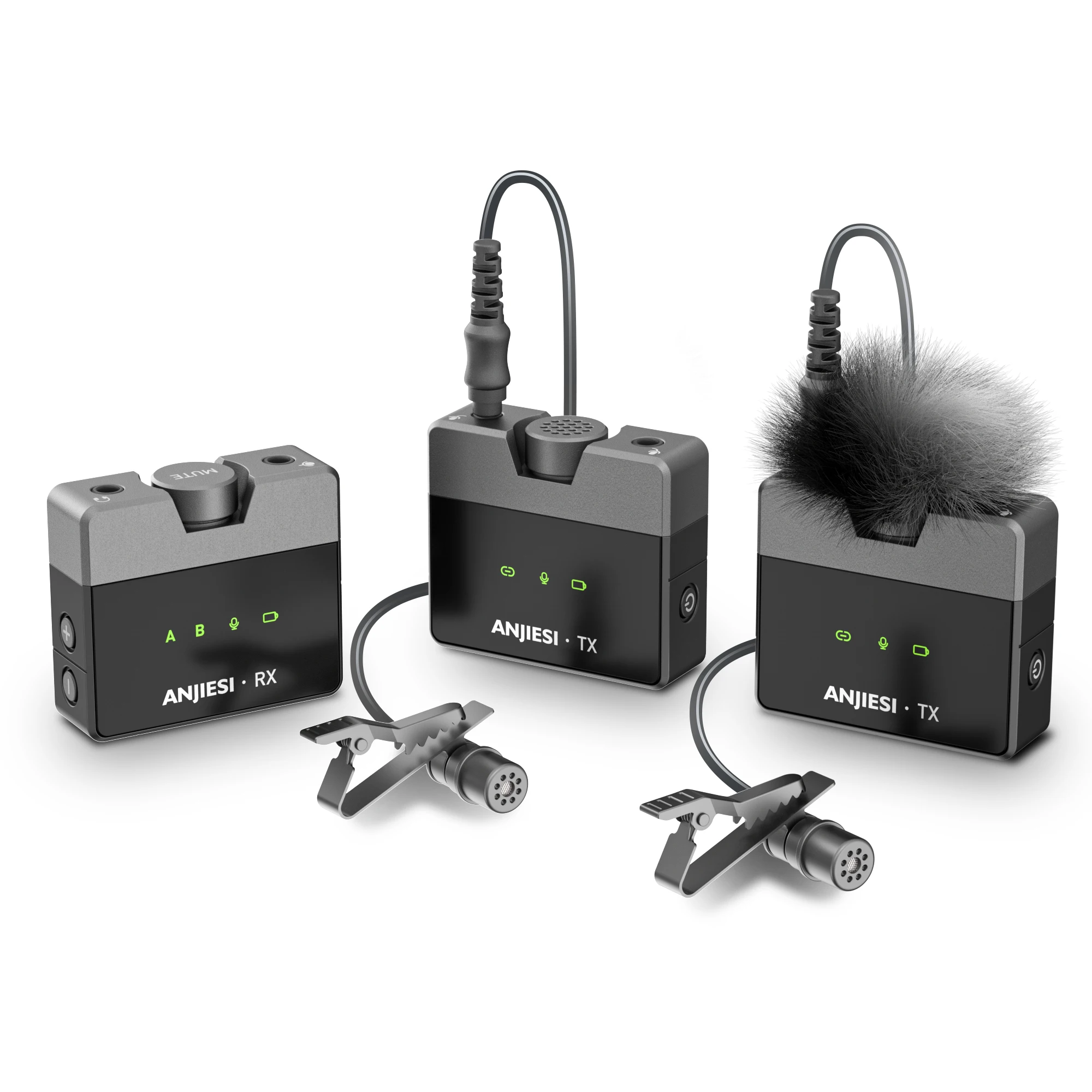 Professional video SLR 2.4G mobile phone camera mic live interview recording collar wireless clip mini microphone
Professional video SLR 2.4G mobile phone camera mic live interview recording collar wireless clip mini microphone