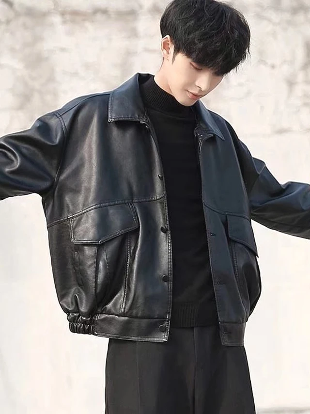 Мужская байкерская куртка из мягкой кожи, ветрозащитная, для езды, в пилотском стиле, модная городская модель с пятью пуговицами на рукавах
Мужская байкерская куртка из мягкой кожи, ветрозащитная, для езды, в пилотском стиле, модная городская модель с пятью пуговицами на рукавах