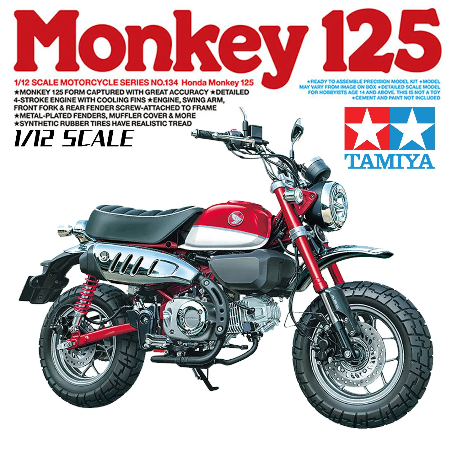 Tamiya Assembled Model 1/12 Honda Monkey Monkey 125 Motorcycle 14134
Tamiya Assembled Model 1/12 Honda Monkey Monkey 125 Motorcycle 14134