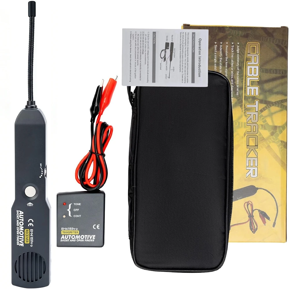 EM415Pro Car Wire Tester with Probe OBD Fault Code Wire Test EV 12V Low Voltage Cable Tester Auto Hidden Wire Tracer Fault Find
EM415Pro Car Wire Tester with Probe OBD Fault Code Wire Test EV 12V Low Voltage Cable Tester Auto Hidden Wire Tracer Fault Find