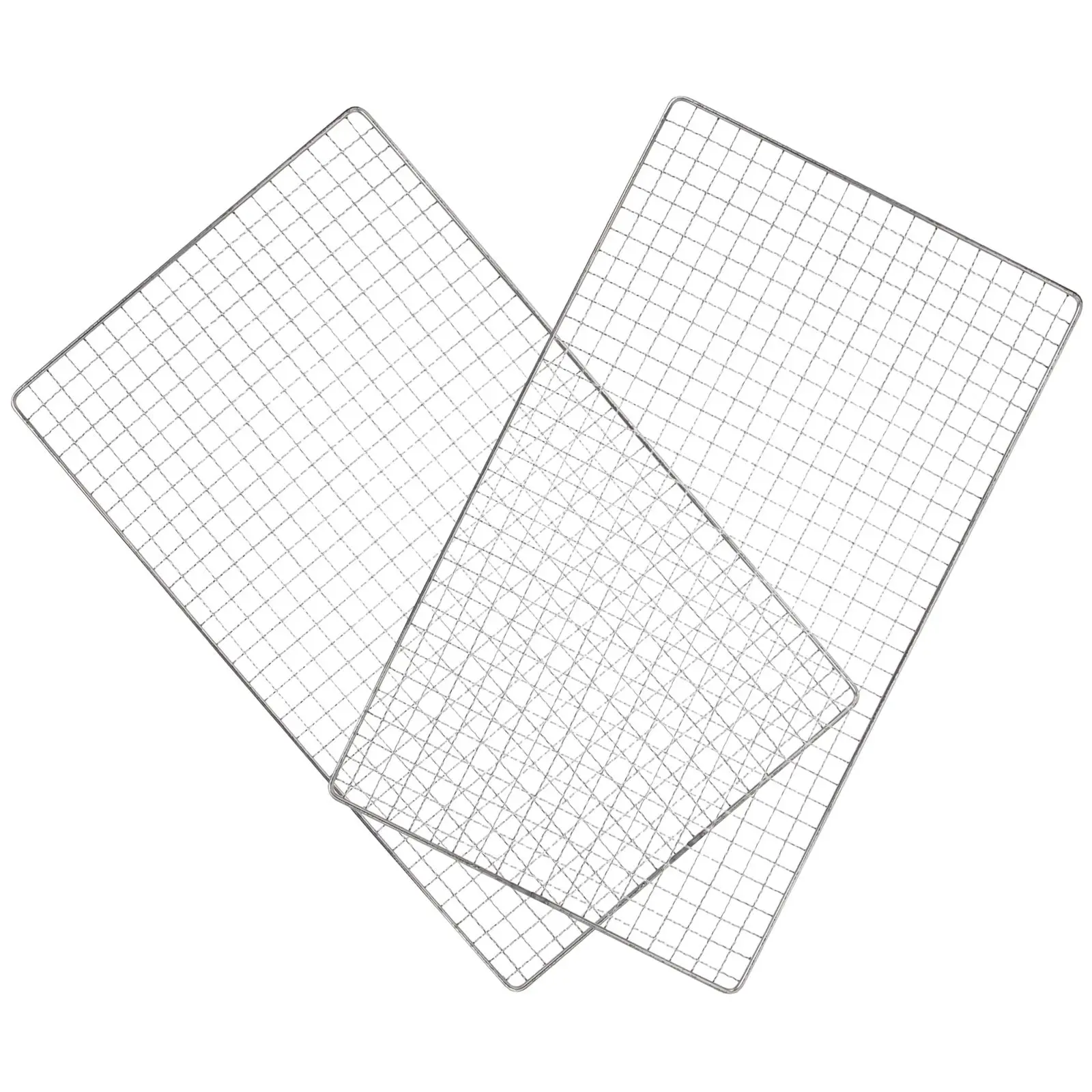 2 Pcs Stainless Steel BBQ Mesh Durable Grill Net Home Barbecue Net for Outdoor Barbecue Pan Wide Uses Kitchen Tools
2 Pcs Stainless Steel BBQ Mesh Durable Grill Net Home Barbecue Net for Outdoor Barbecue Pan Wide Uses Kitchen Tools