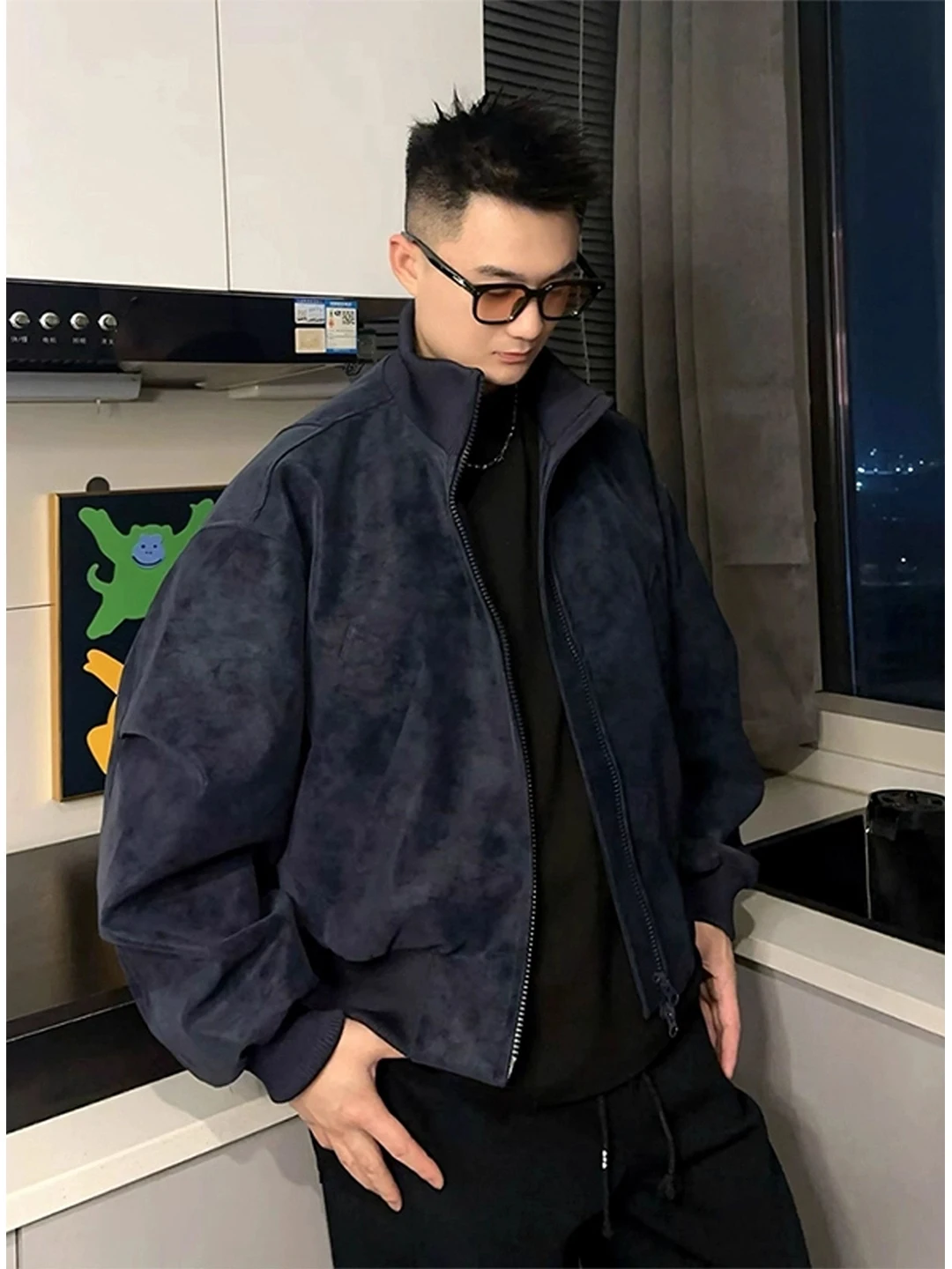 Мужская мотоциклетная куртка большого размера 300 Pou, американская, окрашенная, с воротником-стойкой, в стиле бейсбольной куртки, ретро, весна-осень
Мужская мотоциклетная куртка большого размера 300 Pou, американская, окрашенная, с воротником-стойкой, в стиле бейсбольной куртки, ретро, весна-осень