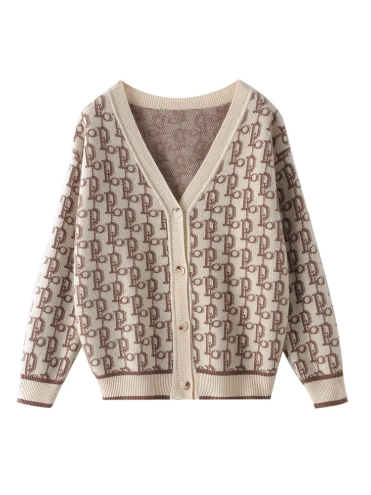 Women V-neck Heavy Duty Sweater Cardigan Cable Knitting Wool Sweater Autumn Winter Soft Long Sleeve 100% Merino Wool Knitwear
Women V-neck Heavy Duty Sweater Cardigan Cable Knitting Wool Sweater Autumn Winter Soft Long Sleeve 100% Merino Wool Knitwear