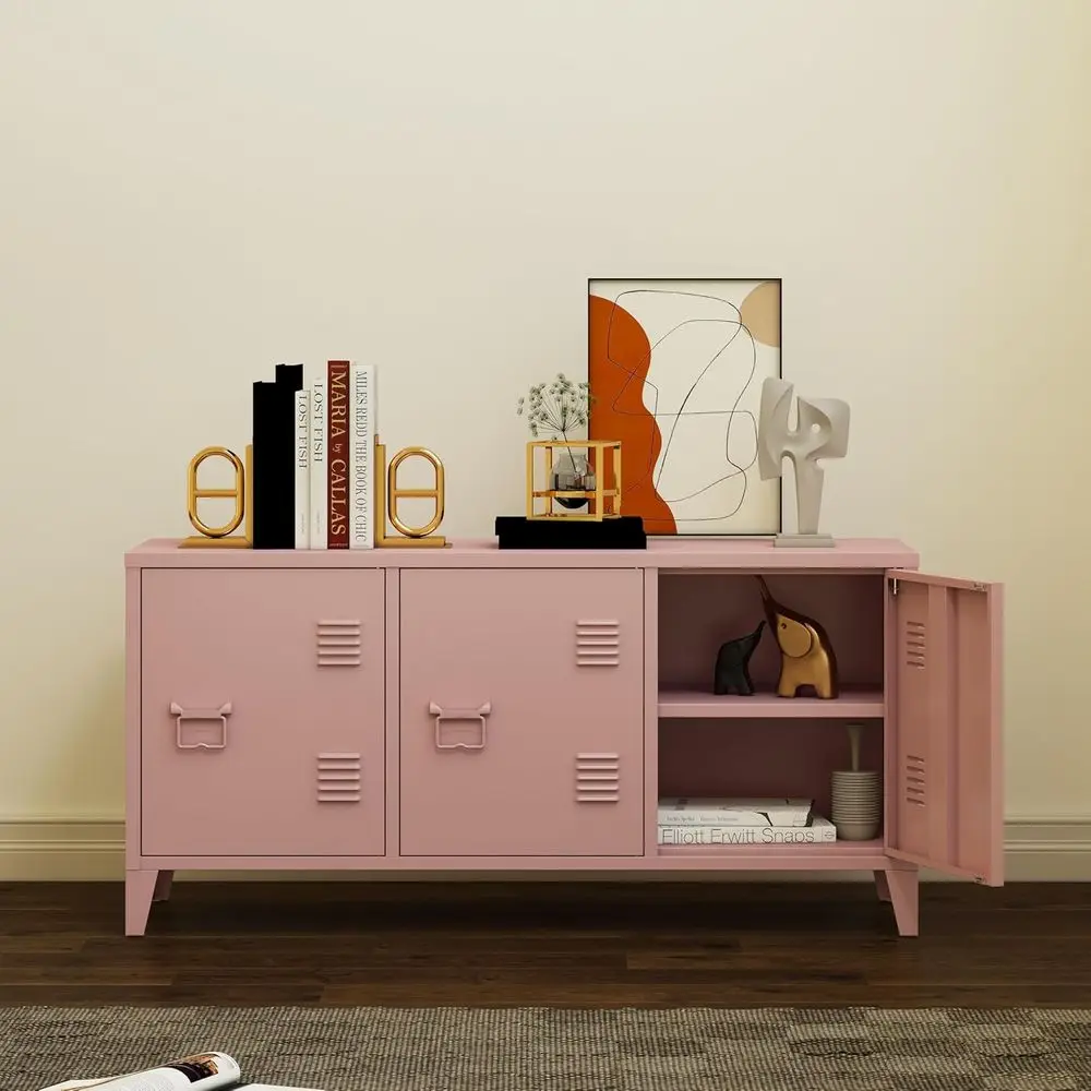 Metal Cabinet with Doand Shel,Industrial Steel Storage Cabinet TV Stand, 2 Tier Low Locker TV Cabinet or Home and Oice Pink Size
Metal Cabinet with Doand Shel,Industrial Steel Storage Cabinet TV Stand, 2 Tier Low Locker TV Cabinet or Home and Oice Pink Size