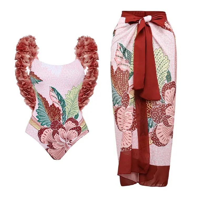 2023 Floral Printed One-Piece Swimsuit with oulder Straps Simulation Decoration Cross-Border INS Women's Surfing Swimsuit
2023 Floral Printed One-Piece Swimsuit with oulder Straps Simulation Decoration Cross-Border INS Women's Surfing Swimsuit