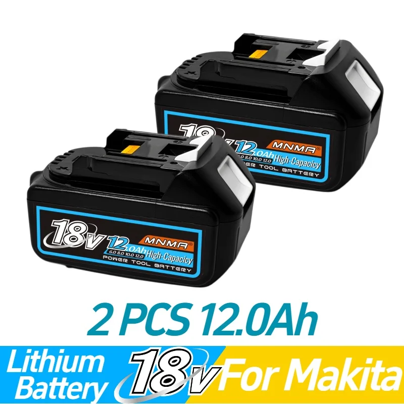 18V 12.0Ah compatible with Makita BL1860B lithium-ion battery, new model for Makita BL1830 BL1850, 4 batteries with fast charger
18V 12.0Ah compatible with Makita BL1860B lithium-ion battery, new model for Makita BL1830 BL1850, 4 batteries with fast charger