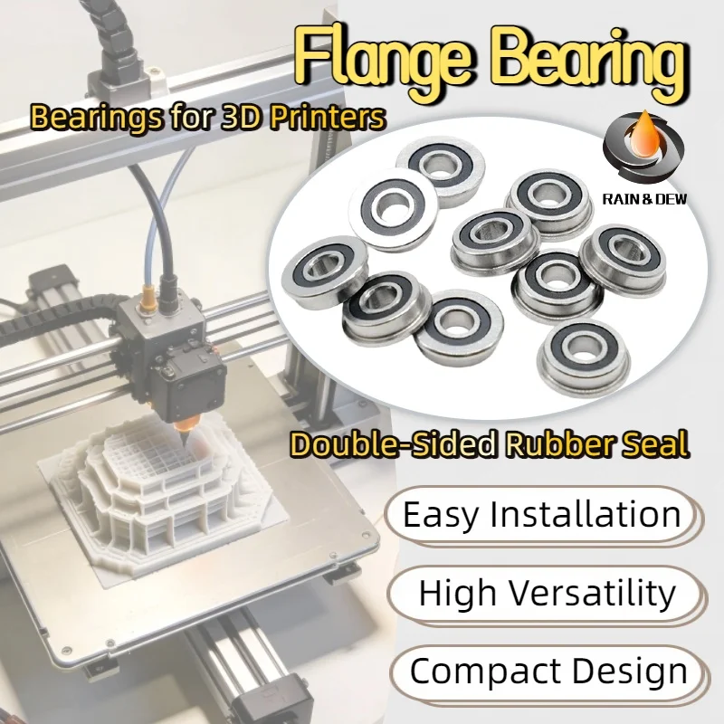 10Pcs F623RS 3x10x4mm ABEC-7 Flanged Miniature Ball Bearings For 3D printer VORON F695 5x13x4mm MF148 8X14X4 MF105 5x10x4mm
10Pcs F623RS 3x10x4mm ABEC-7 Flanged Miniature Ball Bearings For 3D printer VORON F695 5x13x4mm MF148 8X14X4 MF105 5x10x4mm