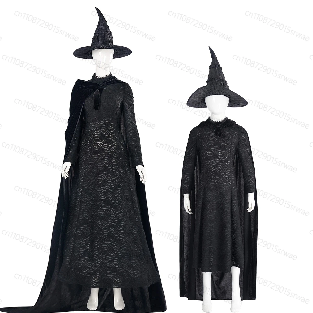 New Magic Wied Witch Costume Black Outfits Christmas Halloween Carnival Party Role Play Uniform Long Cloak Dresses Hat Uniform
New Magic Wied Witch Costume Black Outfits Christmas Halloween Carnival Party Role Play Uniform Long Cloak Dresses Hat Uniform