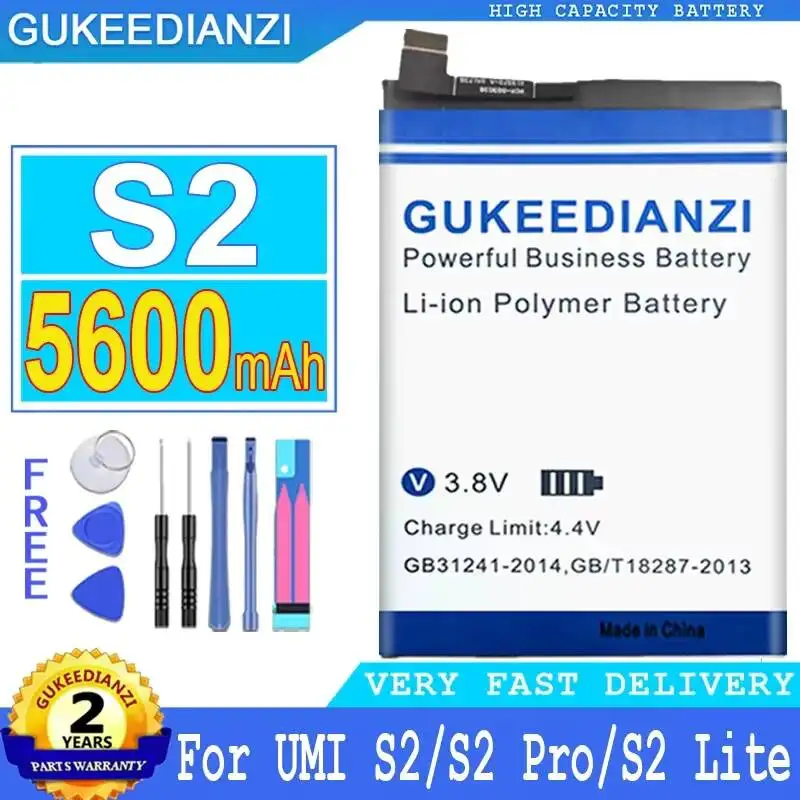 Экологичная и стабильная батарея для мобильного телефона Umidigi Umi S2 Pro Lite 5600 мАч
Экологичная и стабильная батарея для мобильного телефона Umidigi Umi S2 Pro Lite 5600 мАч