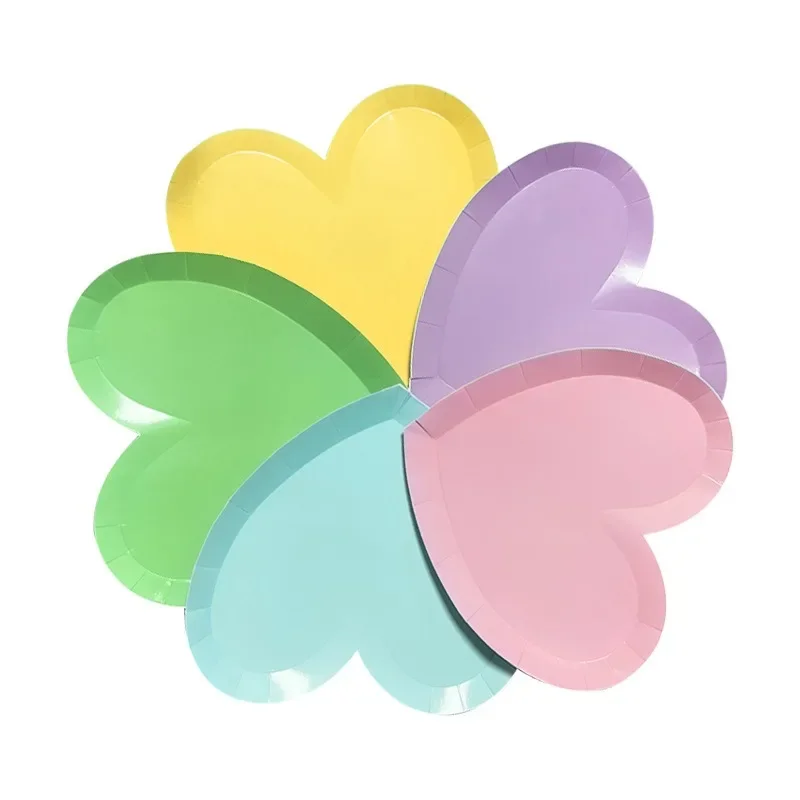 8pcs Macaron Color Disposable Love Heart Paper Plates Wedding Birthday Party Paper Trays Happy Birthday Party Decor Tableware
8pcs Macaron Color Disposable Love Heart Paper Plates Wedding Birthday Party Paper Trays Happy Birthday Party Decor Tableware