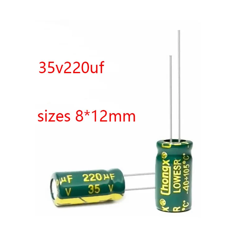 20pcs/lots 35V 220UF 8*12 high frequency low impedance aluminum electrolytic capacitor 220uf 35v
20pcs/lots 35V 220UF 8*12 high frequency low impedance aluminum electrolytic capacitor 220uf 35v