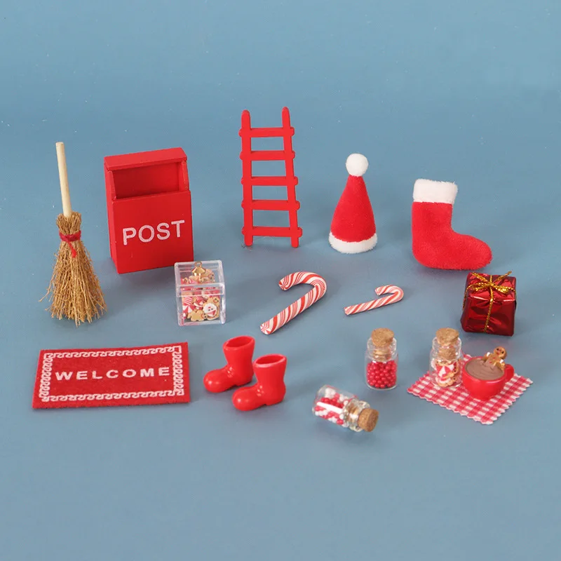 Dollhouse Christmas Scene Decor Set, Mini Santa Socks & Candy Cane Accessories, DIY Miniature Kit for OB11 Doll Holiday Layout
Dollhouse Christmas Scene Decor Set, Mini Santa Socks & Candy Cane Accessories, DIY Miniature Kit for OB11 Doll Holiday Layout