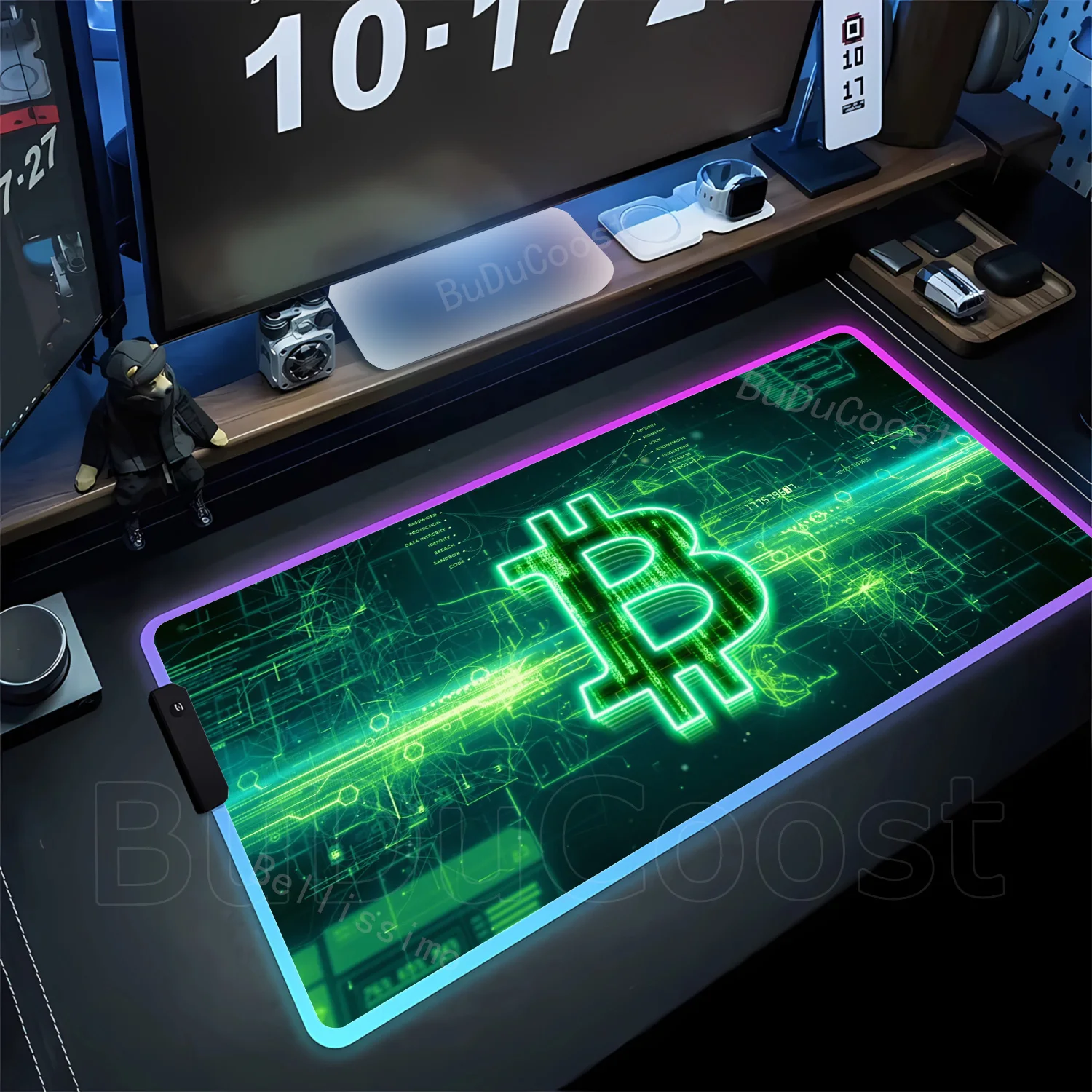 RGB PC peripherals Mouse Pad Gaming Large HD LED Mouse pad Anti-slip mat Computer Gamer Desk Mat Stitched Edge bitcoin gamer pad
RGB PC peripherals Mouse Pad Gaming Large HD LED Mouse pad Anti-slip mat Computer Gamer Desk Mat Stitched Edge bitcoin gamer pad