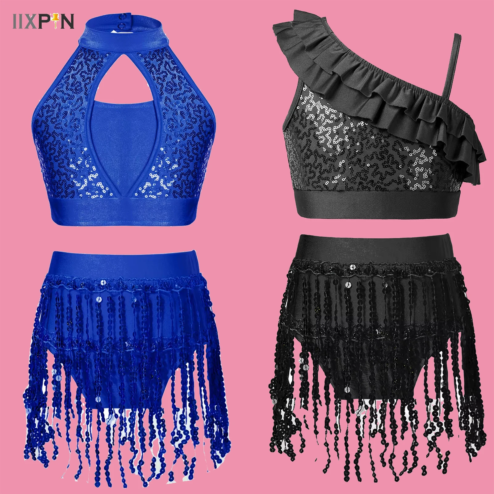 Girls Latin Jazz Dance Costumes Kids Sequins Hip Hop for Girls Modern Ballroom Dancewear Child Cheerleading Competition Outfits
Girls Latin Jazz Dance Costumes Kids Sequins Hip Hop for Girls Modern Ballroom Dancewear Child Cheerleading Competition Outfits
