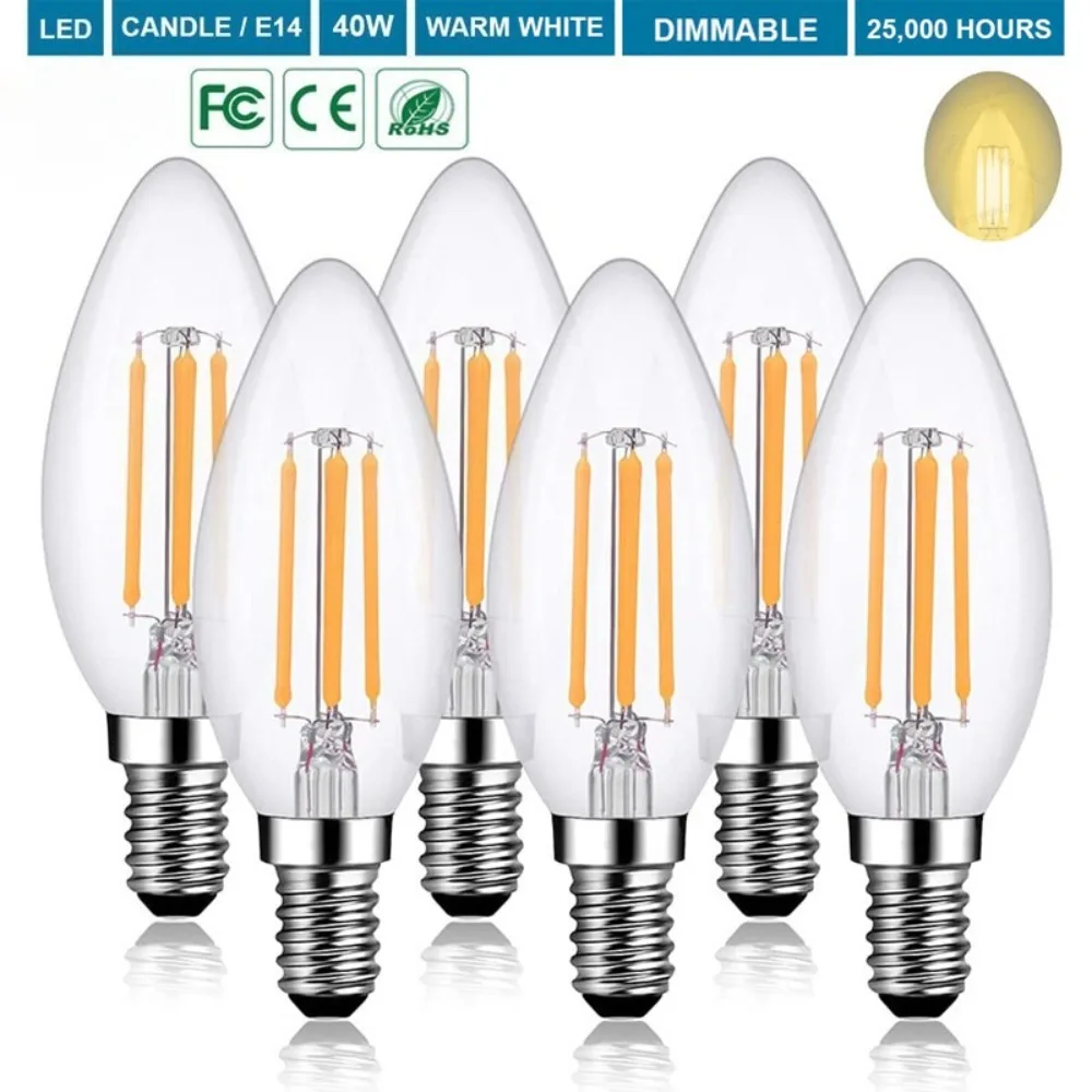 6 шт. светодиодных ламп E14 4 Вт, теплый белый свет, замена галогенных ламп-капсул
6 шт. светодиодных ламп E14 4 Вт, теплый белый свет, замена галогенных ламп-капсул