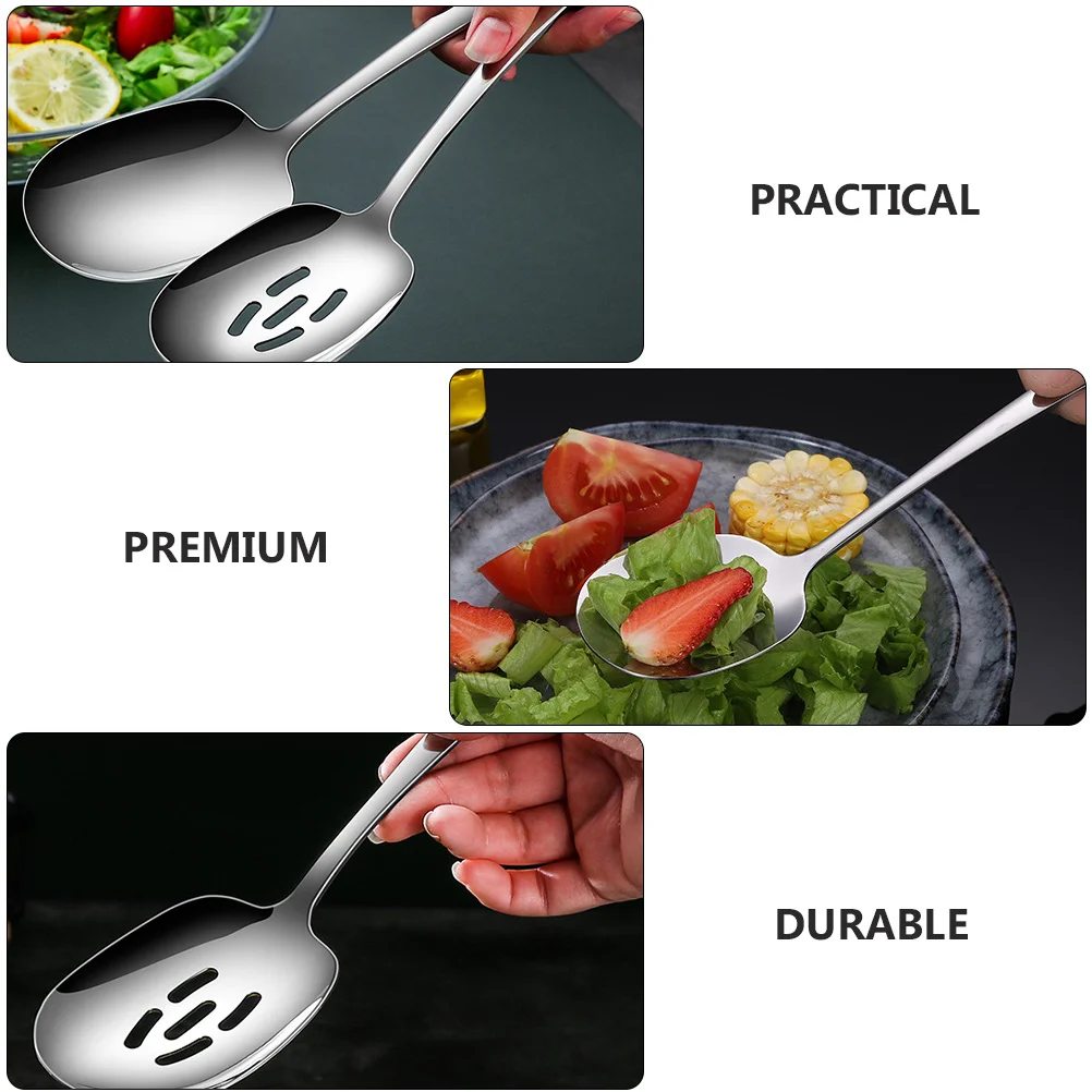 2pcs 304 Spoons Stainless Stainless Steel Rice Spoons Steel Long Handle Slotted Rice Spoon Kitchen Household Salad Soup Utensils
2pcs 304 Spoons Stainless Stainless Steel Rice Spoons Steel Long Handle Slotted Rice Spoon Kitchen Household Salad Soup Utensils