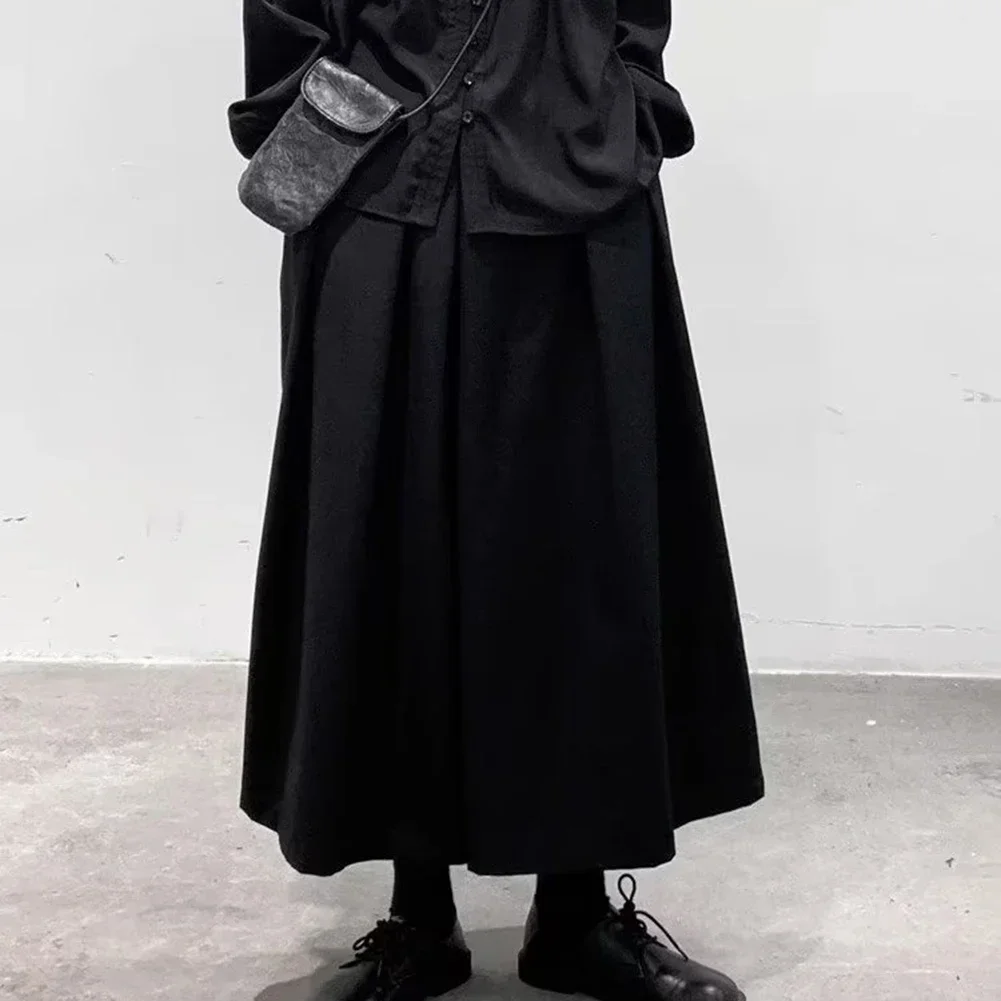 Mens Spring Gothic Dark Style Loose Cropped Hakama Wide Leg Design Sense Samurai Pants Loose Slim High Waist Casual Men's Pants
Mens Spring Gothic Dark Style Loose Cropped Hakama Wide Leg Design Sense Samurai Pants Loose Slim High Waist Casual Men's Pants