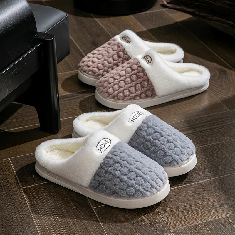 Winter Men's Home Slippers Warm Shoes Non-slip Indoor Outdoor Thick Bottom Plush Slippers For Women Casual Home Cotton Shoes
Winter Men's Home Slippers Warm Shoes Non-slip Indoor Outdoor Thick Bottom Plush Slippers For Women Casual Home Cotton Shoes