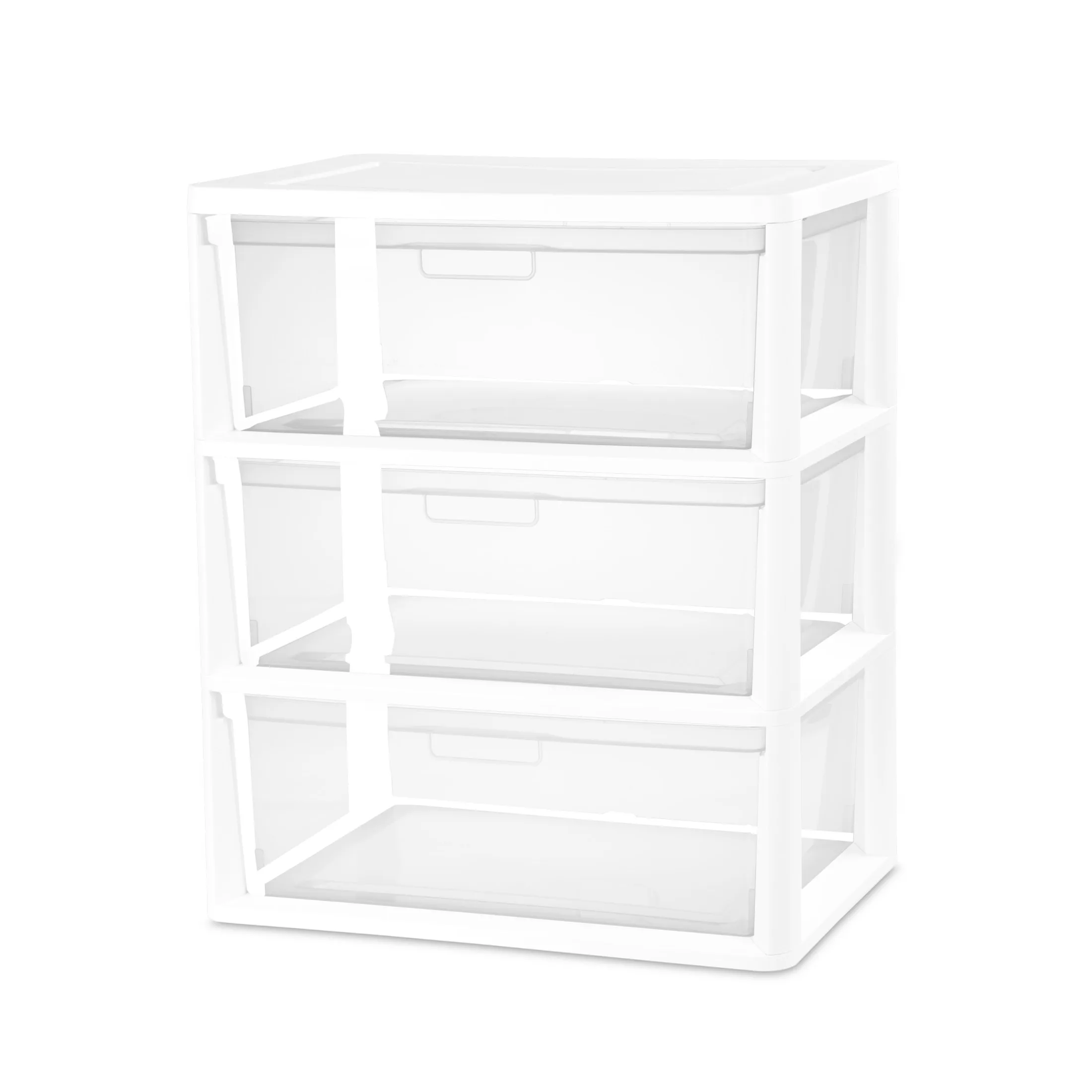 Wide 3 Drawer Tower, Plastic Storage Organizer with Removable Clear Bins, Easy to Assemble - No Tools Needed, White
Wide 3 Drawer Tower, Plastic Storage Organizer with Removable Clear Bins, Easy to Assemble - No Tools Needed, White
