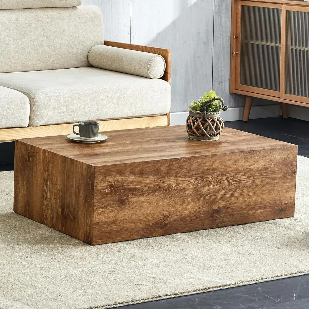 Modern Wooden Center Table for Living Room, Contemporary Cocktail Table - No Assembly Required
Modern Wooden Center Table for Living Room, Contemporary Cocktail Table - No Assembly Required