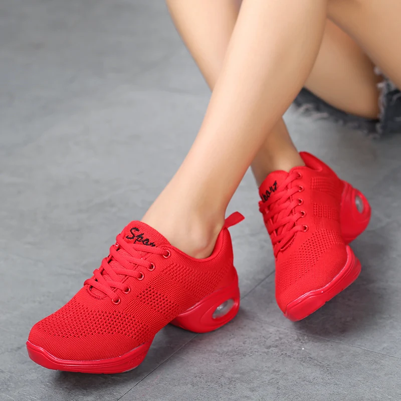Women Mesh Dance Shoes Air Cushion Wedge Non Slip Lace Up Square Dance Aerobic Fitness Walking Sneakers 876
Women Mesh Dance Shoes Air Cushion Wedge Non Slip Lace Up Square Dance Aerobic Fitness Walking Sneakers 876