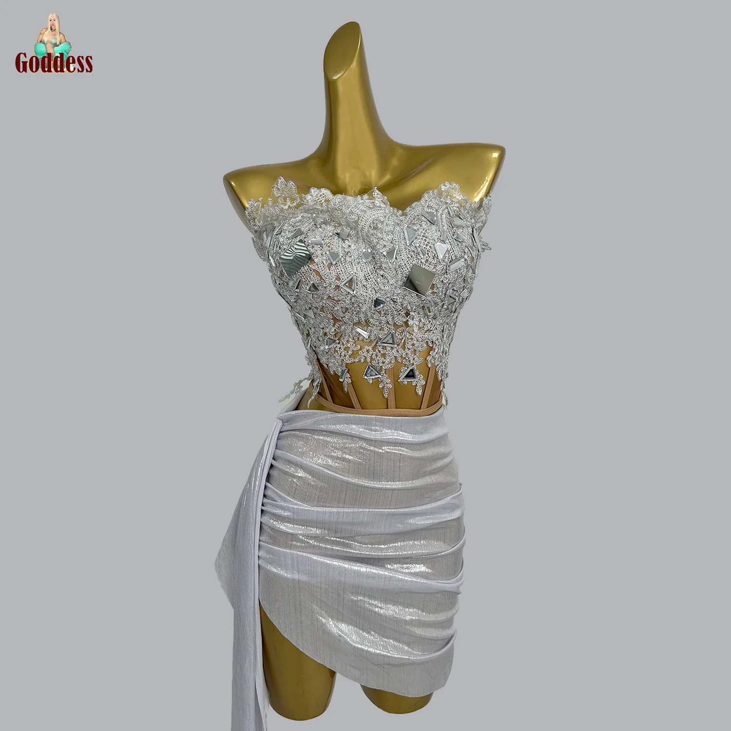 Birthday PromGirl Sexy Dress for Women Party Nightclub Dance Tops Mini Skirt 2Pcs Set Showgirl Stage Mirrors Sequins Shine Wear
Birthday PromGirl Sexy Dress for Women Party Nightclub Dance Tops Mini Skirt 2Pcs Set Showgirl Stage Mirrors Sequins Shine Wear