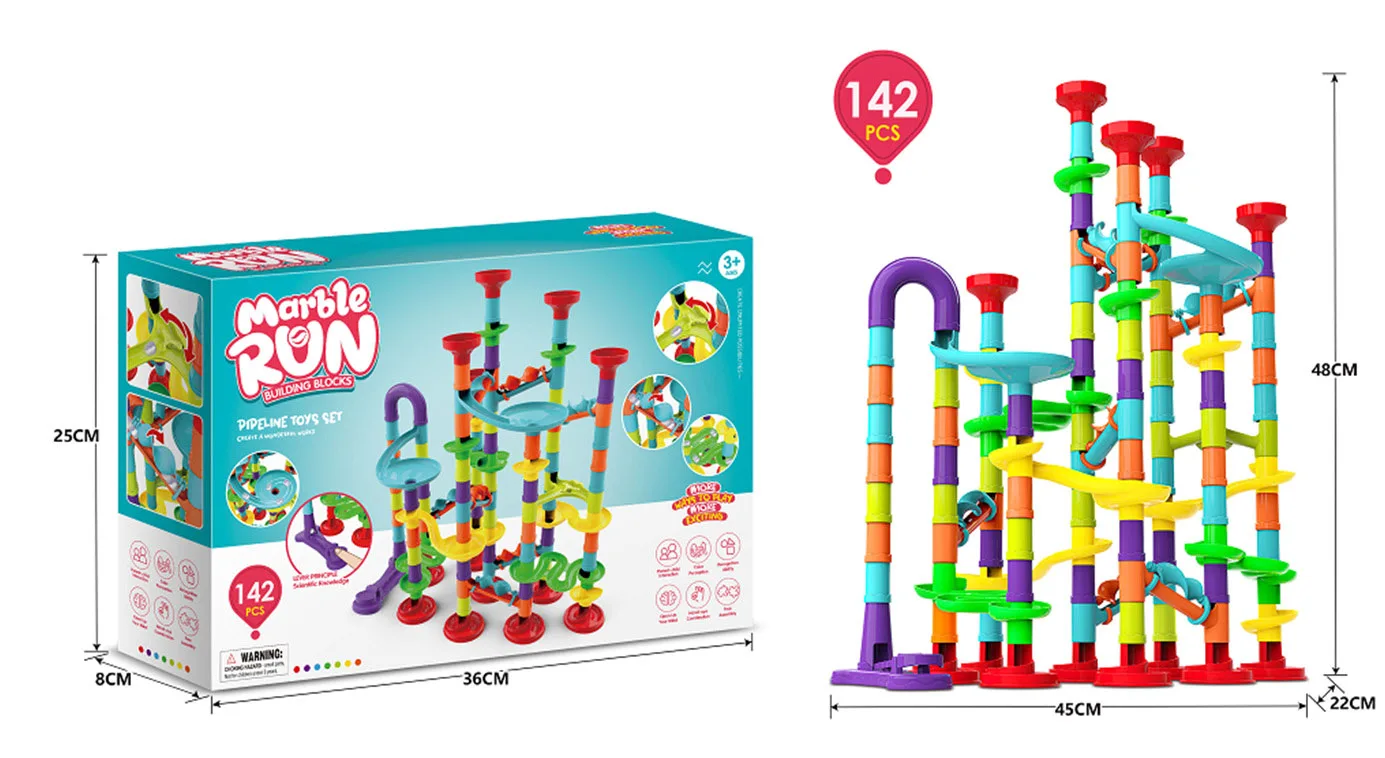 50-142PCS Marble Run Race Track Building Blocks Kids Toys 3D Maze Ball Roll Toy DIY Marble Run Race Coaster Set Christmas Gift
50-142PCS Marble Run Race Track Building Blocks Kids Toys 3D Maze Ball Roll Toy DIY Marble Run Race Coaster Set Christmas Gift