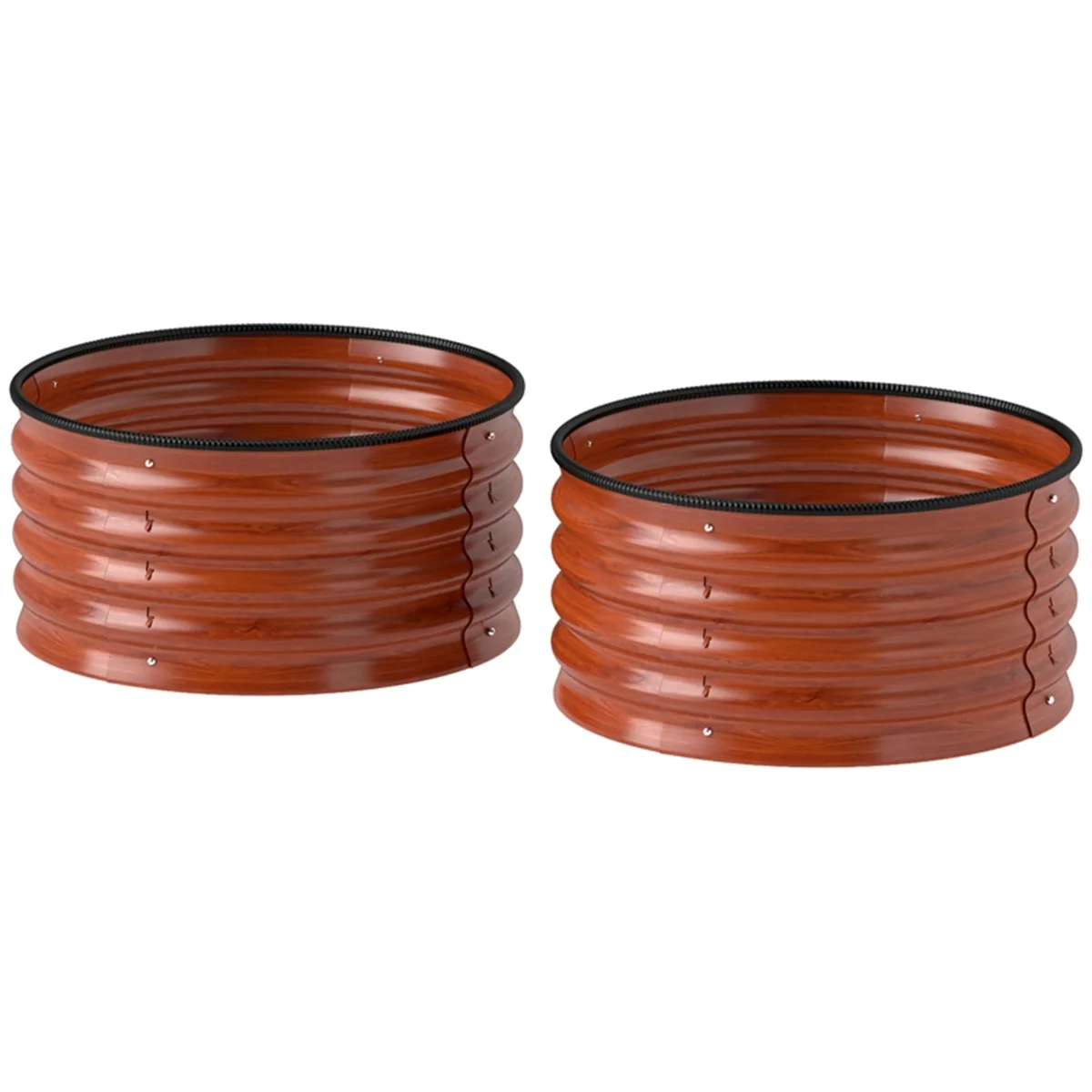 2pcs Dark Brown Garden Bed Galvanized Planter Outdoor Furniture
2pcs Dark Brown Garden Bed Galvanized Planter Outdoor Furniture