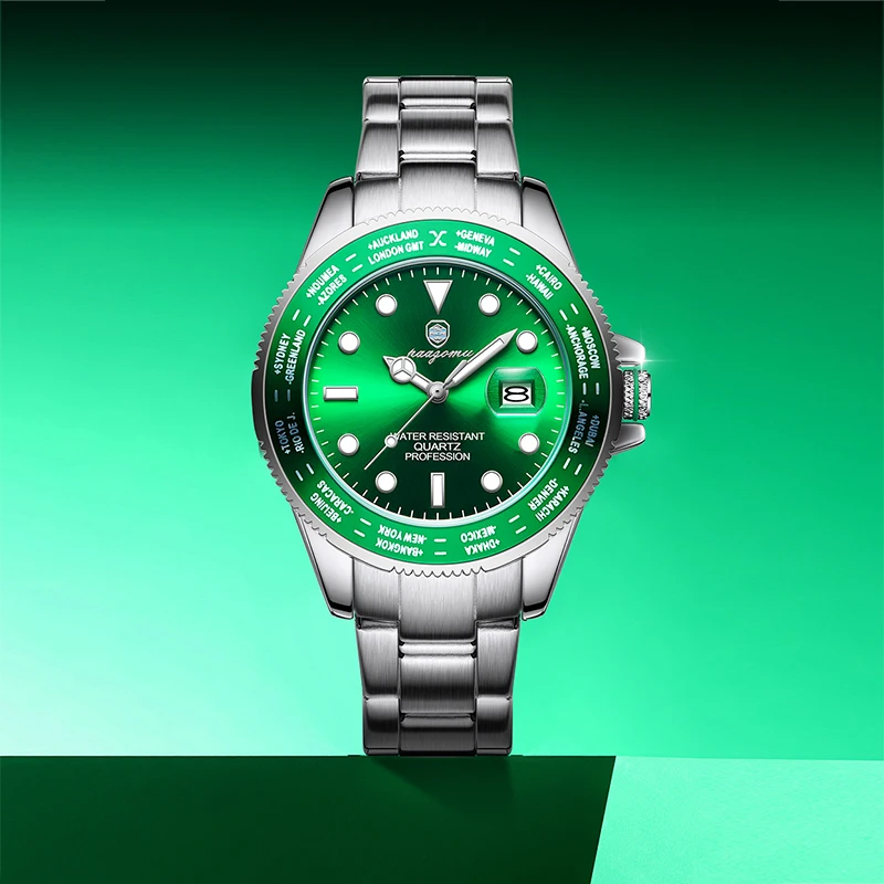 Waterproof Luminous Quartz Watch for Men Stainless Steel Band Hardlex Material Strong Bright Dial
Waterproof Luminous Quartz Watch for Men Stainless Steel Band Hardlex Material Strong Bright Dial