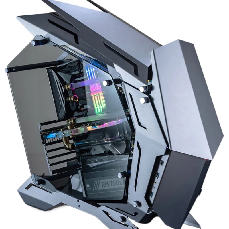 Special-shaped personalized game computer console Gundam e-sports live broadcast desktop
Special-shaped personalized game computer console Gundam e-sports live broadcast desktop