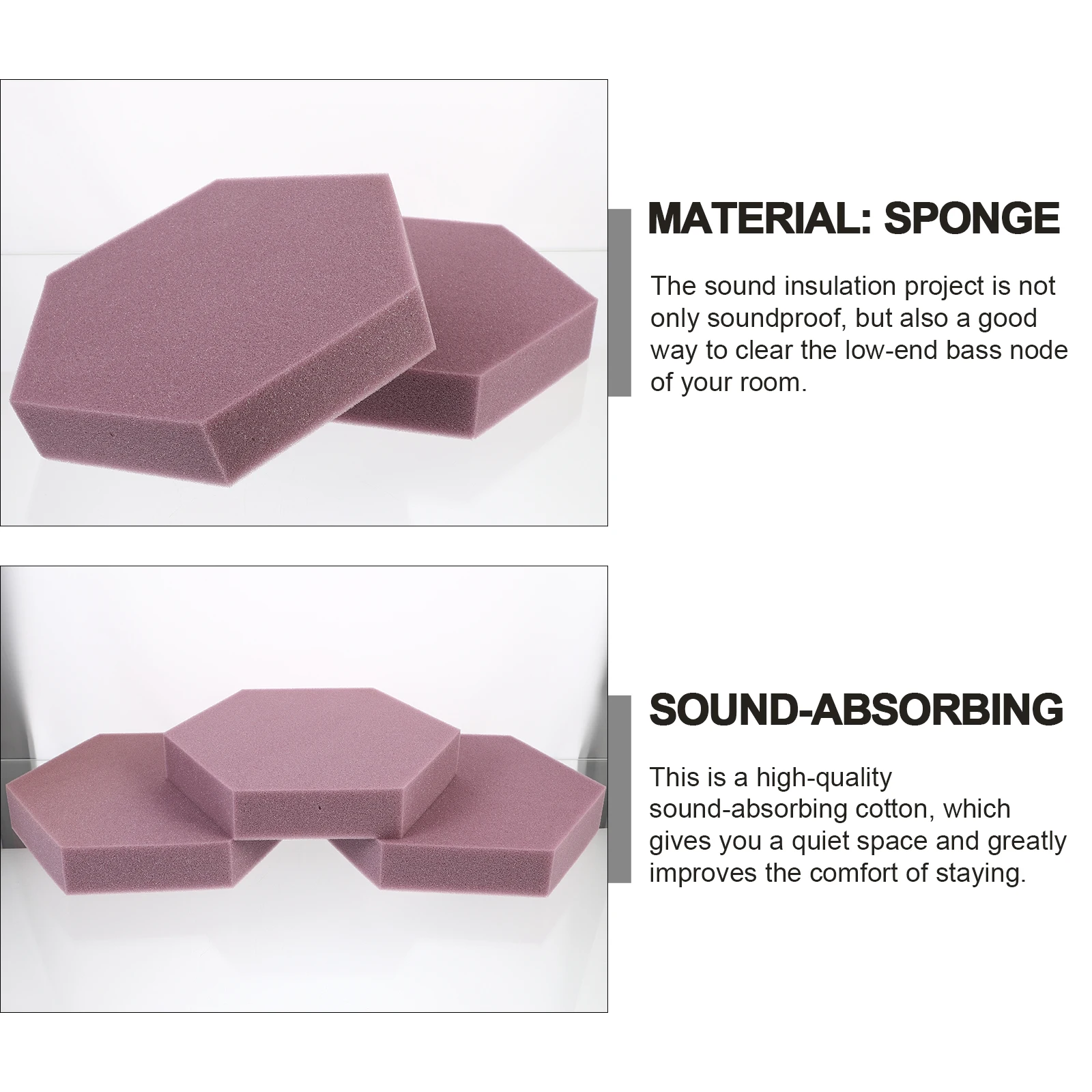 6 Pcs Sound Absorbing Cotton Acoustic Mats Studio Cushion Dampening Panels Hexagonal Design Decorative Surface Walls Ceilings
6 Pcs Sound Absorbing Cotton Acoustic Mats Studio Cushion Dampening Panels Hexagonal Design Decorative Surface Walls Ceilings