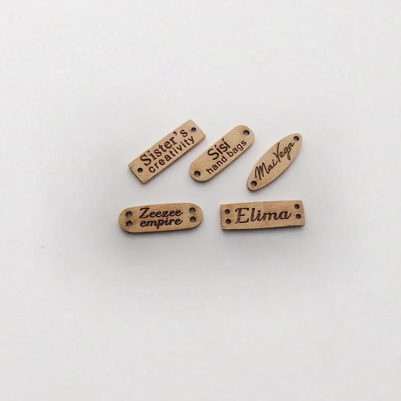 Personalized Rectangular Oval Wood Tags, Laser Engraved Text Brand Logo, Wooden , Custom Wood Name Tag ,Gift Tags Clothes Button
Personalized Rectangular Oval Wood Tags, Laser Engraved Text Brand Logo, Wooden , Custom Wood Name Tag ,Gift Tags Clothes Button