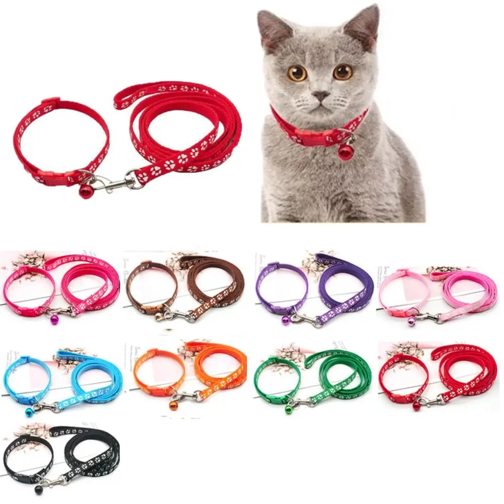 Polyester Cat Harness and Leash Set Paw Pattern Colorful Pet Walking Vest Detachable with Bell Dog Harness Belt Small Dog
Polyester Cat Harness and Leash Set Paw Pattern Colorful Pet Walking Vest Detachable with Bell Dog Harness Belt Small Dog