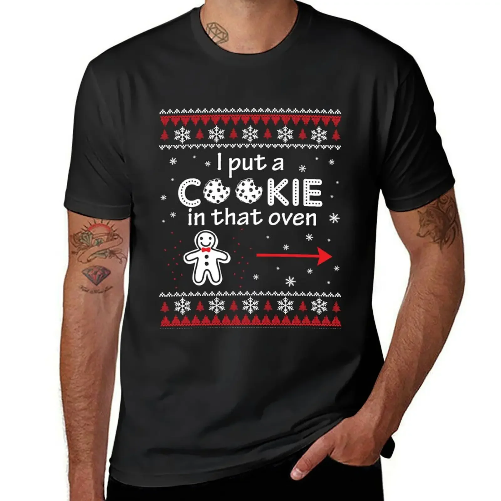 Cookie Maternity Christmas Cookie In This Oven Father Dad T-Shirt Funny t-shirt vintage clothes oversized t shirts for men
Cookie Maternity Christmas Cookie In This Oven Father Dad T-Shirt Funny t-shirt vintage clothes oversized t shirts for men