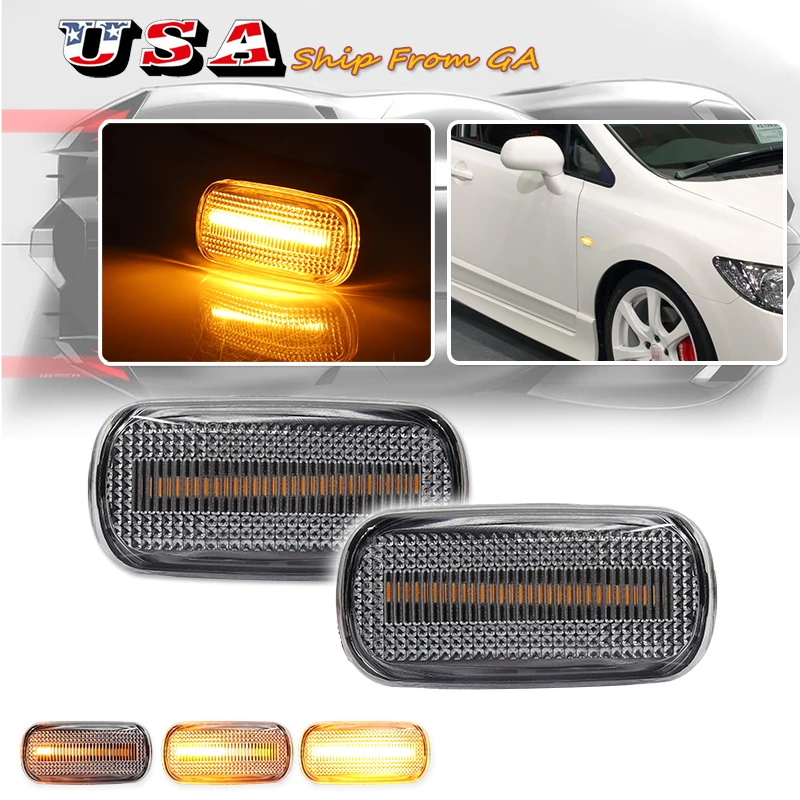 2 шт. для Honda CRV Accord Civic Jazz Fit Stream Integra DC5 Odyssey Acura боковые габаритные фонари динамические светодиодные указатели поворота
2 шт. для Honda CRV Accord Civic Jazz Fit Stream Integra DC5 Odyssey Acura боковые габаритные фонари динамические светодиодные указатели поворота