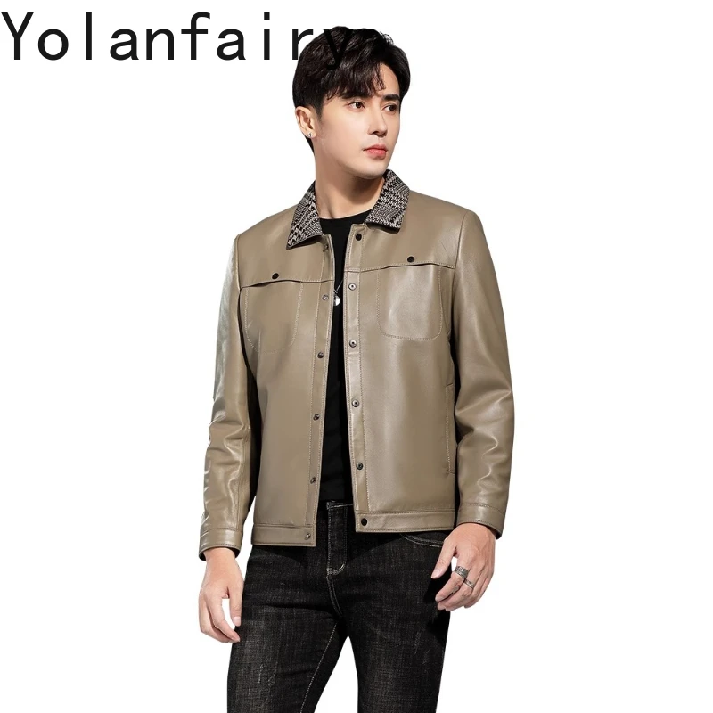 YOLANFAIRY Real Sheepskin Jacket Man Leather Coat 2025 Autumn Winter Short Genuine Men's Leather Jackets Slim-fit Outerwears
YOLANFAIRY Real Sheepskin Jacket Man Leather Coat 2025 Autumn Winter Short Genuine Men's Leather Jackets Slim-fit Outerwears