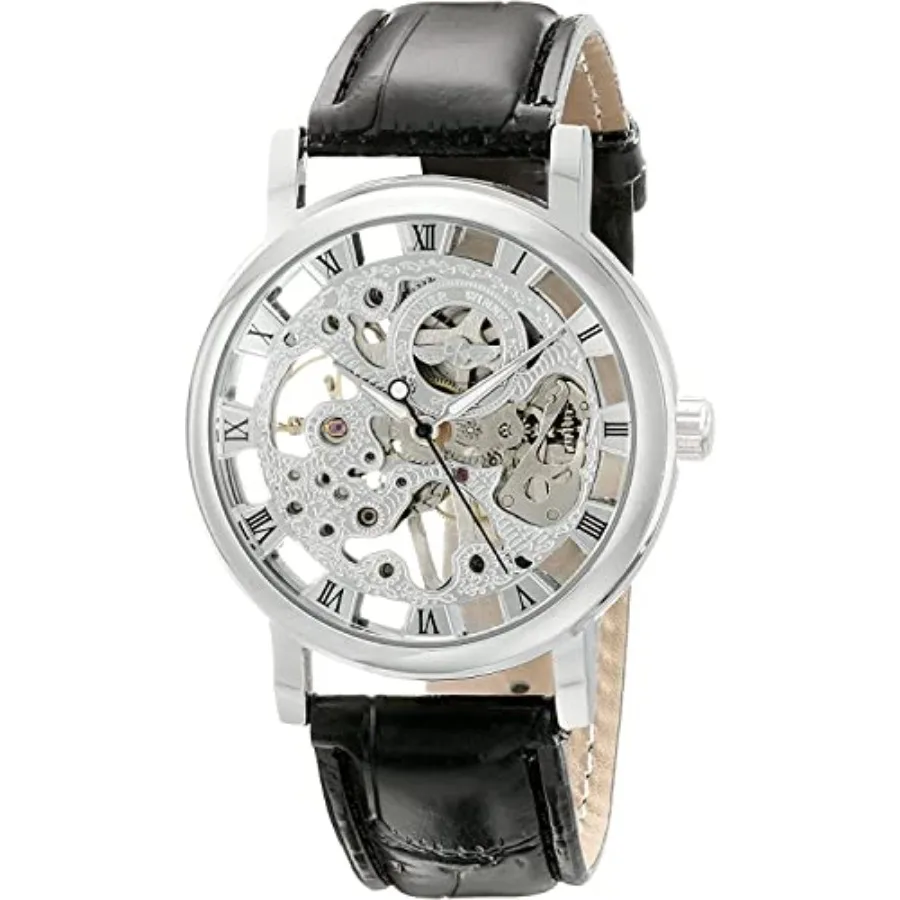 ShoppeWatch Manual Hand Wind Watch Steampunk Hand Wind Up Wrist Watch Men with Gears Exposed Skeleton See Through Mechanical Wa
ShoppeWatch Manual Hand Wind Watch Steampunk Hand Wind Up Wrist Watch Men with Gears Exposed Skeleton See Through Mechanical Wa