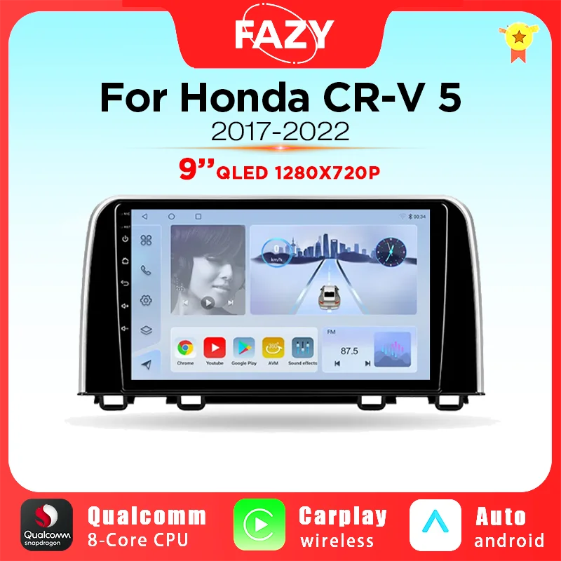 CarPlay For Honda CRV CR-V 5 RT RW 2017 2018 2019 2020 2021 2022 Car Radio Multimedia Video Player 4G Navi Stereo GPS Android 10
CarPlay For Honda CRV CR-V 5 RT RW 2017 2018 2019 2020 2021 2022 Car Radio Multimedia Video Player 4G Navi Stereo GPS Android 10