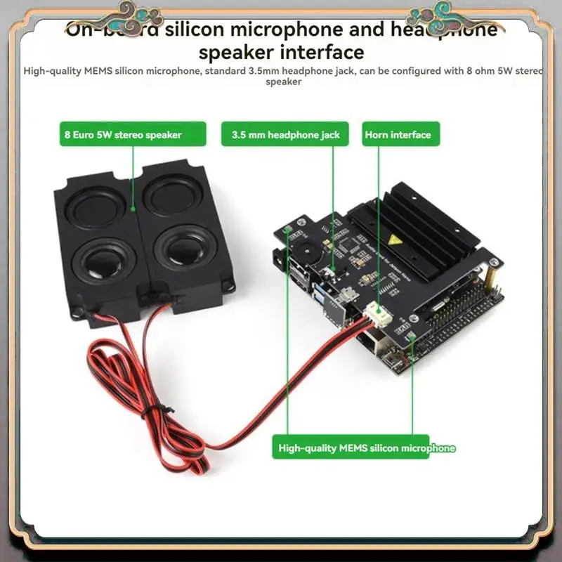 USB-модуль аудиокодека для Jetson Nano, встроенный 2-канальный интерфейс динамика без драйверов для Jetson Nano B01 2 ГБ
USB-модуль аудиокодека для Jetson Nano, встроенный 2-канальный интерфейс динамика без драйверов для Jetson Nano B01 2 ГБ
