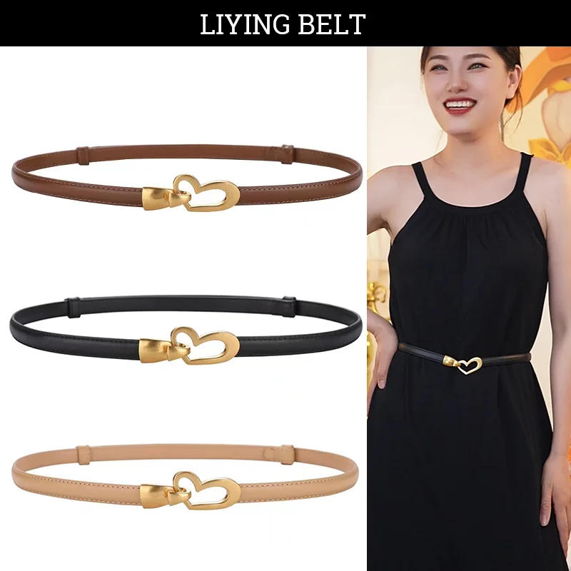 2024 New Luxury Real Leather Belt For Women Elegant Love Metal Buckle Ladies Waistband Matching Female Dress Jeans Belt
2024 New Luxury Real Leather Belt For Women Elegant Love Metal Buckle Ladies Waistband Matching Female Dress Jeans Belt