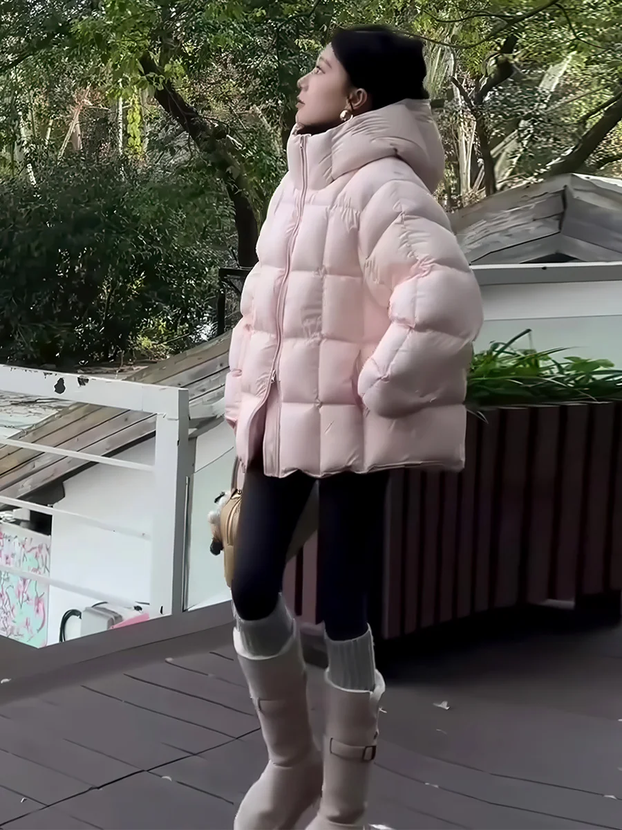 Women's Winter Puffer Jaet Pink Du down Ultra Warm Cold Resistant Faionable Casual Sle Mid-Length Zipper Closure
Women's Winter Puffer Jaet Pink Du down Ultra Warm Cold Resistant Faionable Casual Sle Mid-Length Zipper Closure